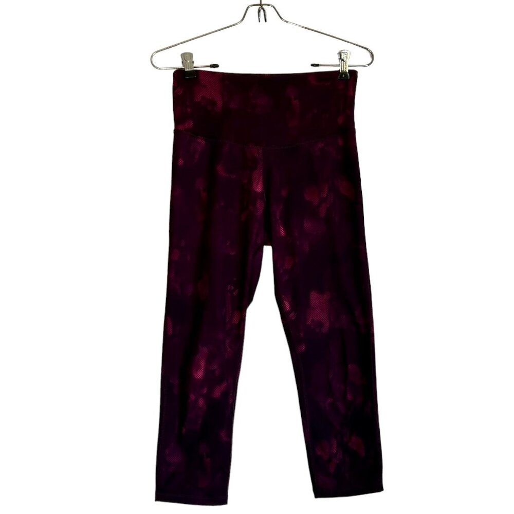 Champion Women's DuoDry+ Crop Leggings in Purple/Pink - Sz S